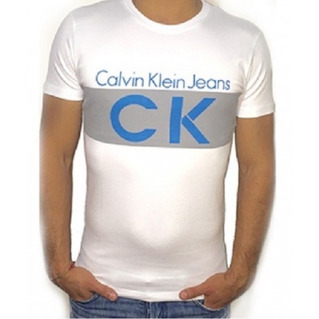 T SHIRT CALVIN KLEIN CMP77 BLANC