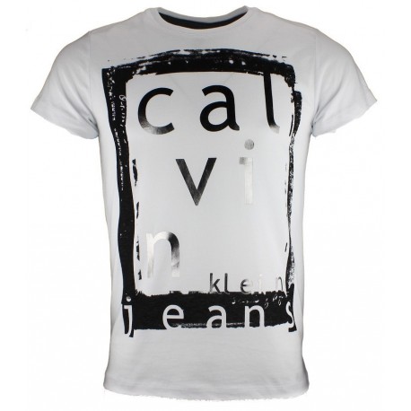 T SHIRT CALVIN KLEIN CMP36T BLANC