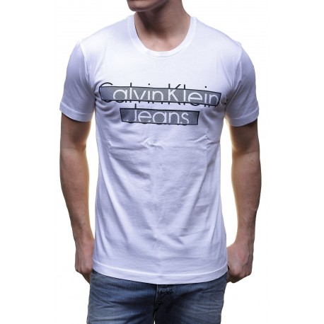 T SHIRT CALVIN KLEIN JEANS J3EJ301850 BLANC