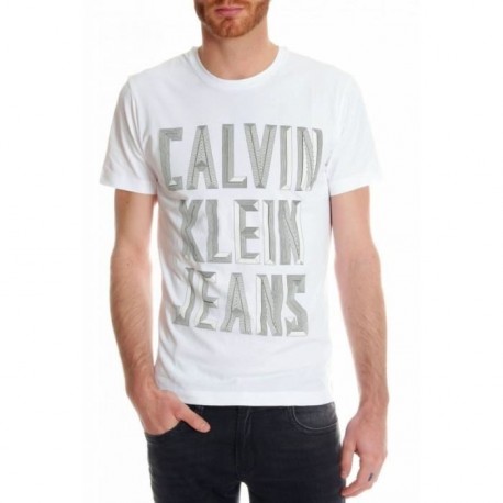 T SHIRT CALVIN KLEIN J3EJ301848 BLANC