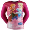 T SHIRT DISNEY REINE DES NEIGES FUSHIA