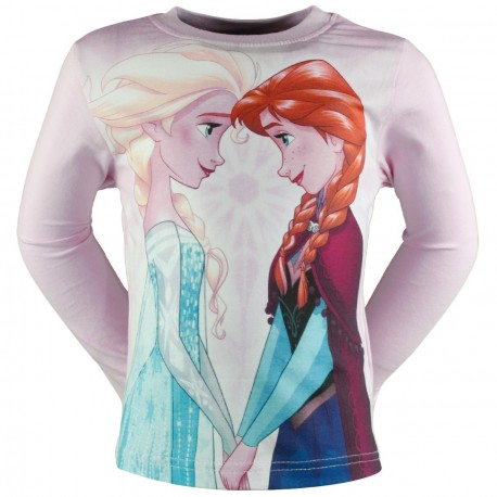 T SHIRT DISNEY REINE DES NEIGES ROSE CLAIR