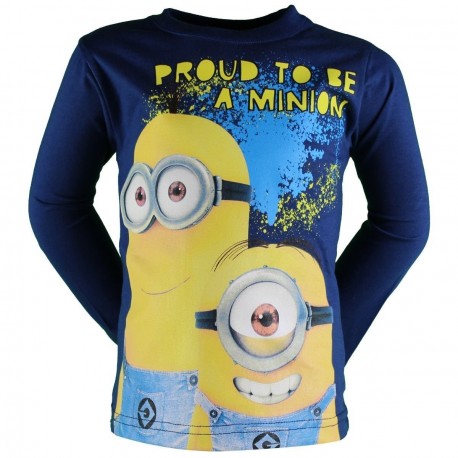 T SHIRT DISNEY MINIONS BLEU FONCE