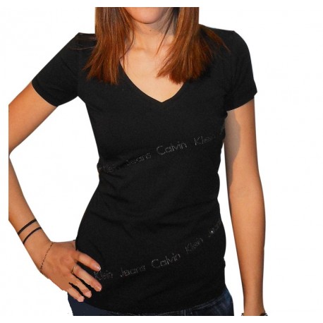 T SHIRT CALVIN KLEIN CWP44 NOIR