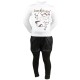 ENSEMBLE ENFANT VETEMENTS HIVER FILLE PANTALON + T SHIRT + VESTE SKY NOIRE