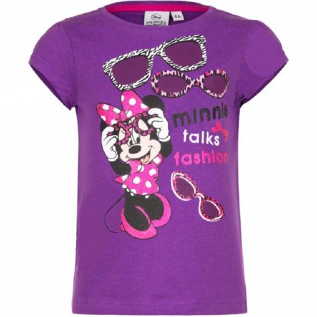 T SHIRT ENFANT DISNEY MINNIE VIOLET