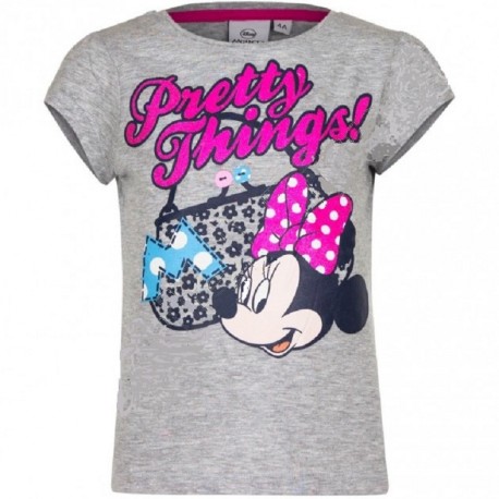 T SHIRT ENFANT DISNEY MINNIE GRIS