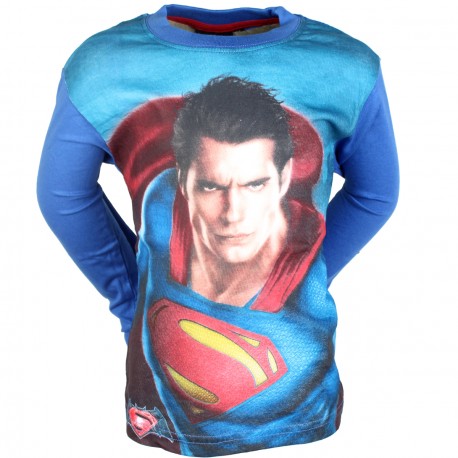 T SHIRT MANCHES LONGUES ENFANT SUPERMAN