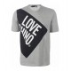 T SHIRT LOVE MOSCHINO GRIS LOGO LOVE CHINO