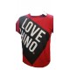 T SHIRT LOVE MOSCHINO ROUGE LOGO LOVE CHINO
