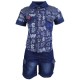 ENSEMBLE BEBE LEE COOPER BLEU PANTALON JEANS + DEBARDEUR + CHEMISE BLEU CLAIR