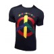 T SHIRT LOVE MOSCHINO PEACE BLEU MARINE