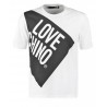 T SHIRT LOVE MOSCHINO BLANC LOGO LOVE CHINO