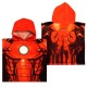 PONCHO DE BAIN OU PLAGE ENFANT AVENGERS ROUGE 55 CM X 110 CM