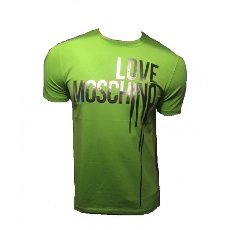 T SHIRT LOVE MOSCHINO VERT