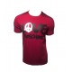 T SHIRT LOVE MOSCHINO LOGO PEACE ROUGE BORDEAUX