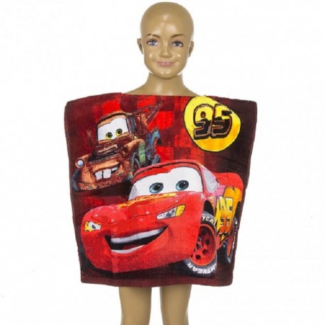 PONCHO DE BAIN OU PLAGE ENFANT DISNEY CARS 50 CM X 100 CM