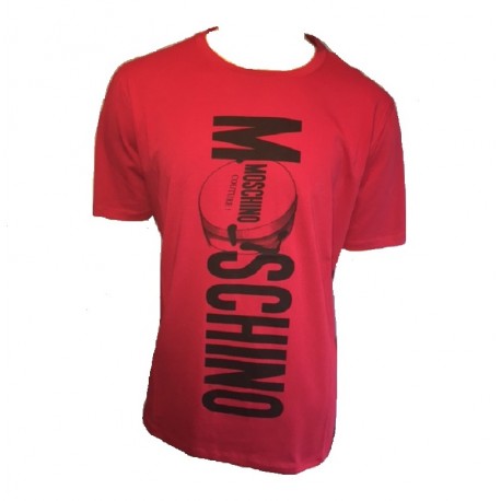 T SHIRT LOVE MOSCHINO COUTURE ROUGE