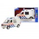 JOUET ENFANT CAMION DE POLICE BLANC A FRICTION SON ET LUMIERE 21 CM