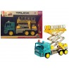JOUET ENFANT GRAND CAMION DE TRAVAUX PASSERELLE A FRICTION 34 CM