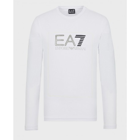 T SHIRT ARMANI EA7 6GPT10 BLANC