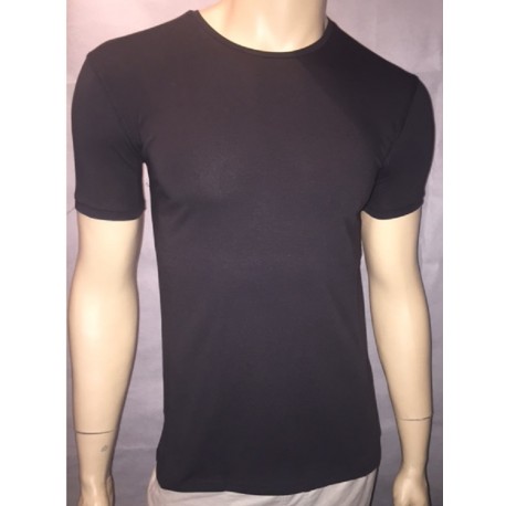 T SHIRT ARMANI JEANS LOGO MARRON