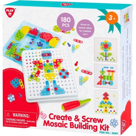 JOUET ENFANT ATELIER MOSAIQUE CREER ET VISSER 180 PIECES