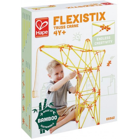 JOUET DE CONTRUCTION ENFANT GRUE FLEXISTIX EN BAMBOU