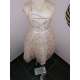 Robe cérémonie fille dentelle beige/doré