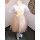 Robe enfant Chipie chic beige/doré