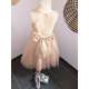 Robe enfant Chipie chic beige/doré