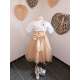 Robe enfant Chipie chic beige/doré