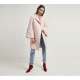 FRENCH CONNECTION MANTEAU LONG FEUTRE ROSE