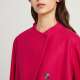 FRENCH CONNECTION MANTEAU LONG FEUTRE ROSE