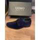 Derbies enfants Uomo garçons couleur marine daim