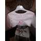 Boléro satin et perles enfants occasions/cérémonies rose