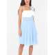 Robe courte demoiselle d'honneur/occasions Bleu ciel , taille unique
