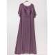 Robe cérémonie femme grande taille unique cape mousseline Mauve